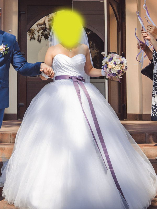 Белоснежное свадебное платье 2