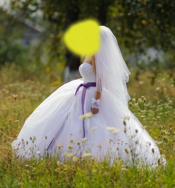 Белоснежное свадебное платье 3